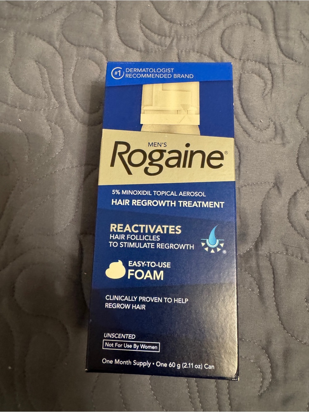 Rogaine Men's 5% Minoxidil Hair Regrowth Foam - Blue